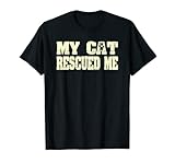 Photo Gallery my cat rescued me - maglietta con stampa di zampe, motivo: animale domestico maglietta Photo Gallery my cat rescued me - maglietta con stampa di zampe, motivo: animale domestico maglietta