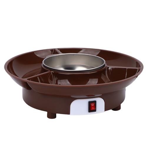 Oreilet Olla para Fondue de Chocolate, Calentador Chocolate Derretir con Tazón Desmontable, Olla Fondue de Queso, Máquina Eléctrica para Fondue para Citas Nocturnas, Fiestas (Estándar europeo 220V)