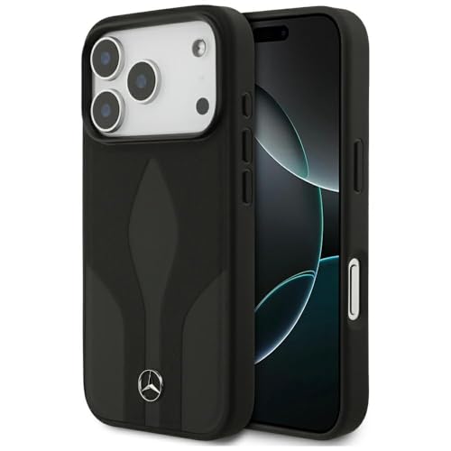 Étui iPhone 17 Pro cuir Mercedes coque protection MagSafe noire CG Mobile