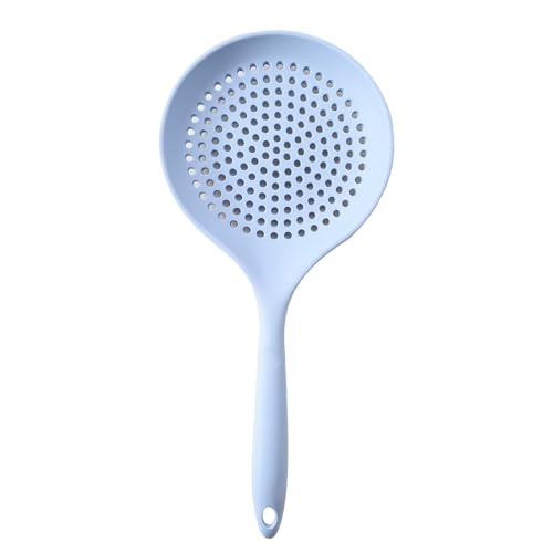 Silicone Skimmer & Strainer - Non Stick | Heat Resistant Cooking Spoon | Slotted Skimmer Strainer | Filter Spoon