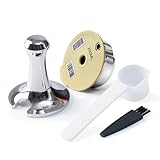 BENFUCHEN Edelstahl Filter und Tamper Set für wiederverwendbare Kaffeekapseln für...