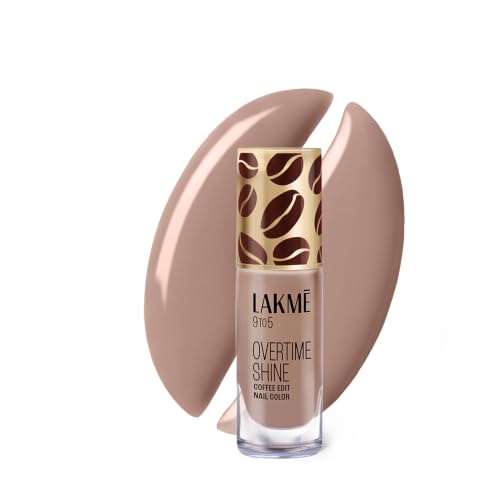 Image of Lakme 9 to 5 Overtime Shine Nail Polish - Coffee Edit-05 Cinnamon Roast 6ml