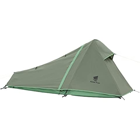GEERTOP Camping Bivy Tent 1 Person 4 Season Lightweight Backpacking Tent for Outdoor Cover