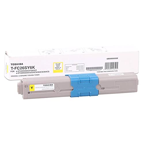 Toshiba TFC26SY6K Jaune originale cartouche de toner pour e STUDIO 222CS 224CS 262CP 263CP 263CS 264CS