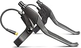 Leva del freno per bicicletta elettrica BAFANG BBS01 BBS02 BBS-HD con connettore impermeabile a 3 pin, 22,2 mm, colore nero, spegnimento del motore con sensore Hall, superficie antiscivolo per un