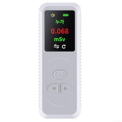 Zilimontt for GEIGER Counter Nuclear Radiation Detector,Portable Nuclear Radiation Detector,Digital Radiation Dosimeter With LCD Display,For Detecting Nuclear Radiation X-rays Γ-rays Β-rays(White)