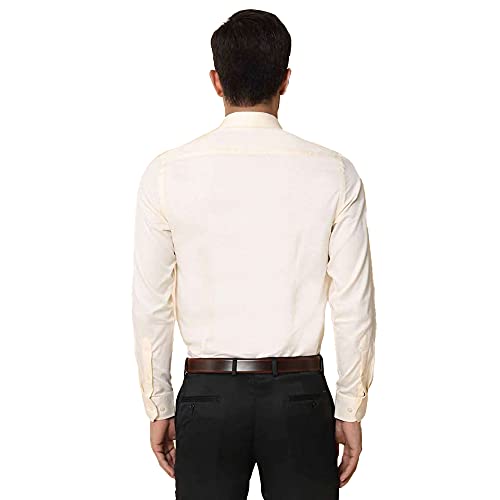 Image of Blackberrys Men's Cotton Solid Slim-Fit Formal Shirts