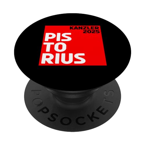 Pistorius Kanzler 2025 Bundeskanzler PopSockets Swappable PopGrip, Black
