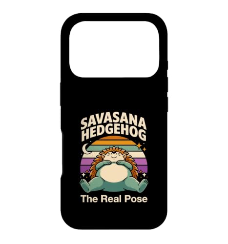 Savasana Hedgehog The Real Pose ���K �����b�N�X �X�}�z�P�[�X iPhone 17 Pro �p