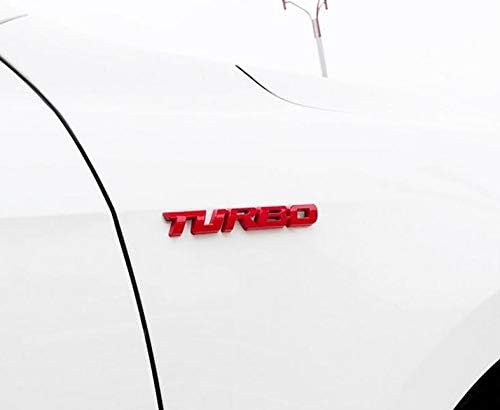 Miniatura 2 de Kit de 2 piezas con emblema de guardabarros para maletero de puerta turbo color negro