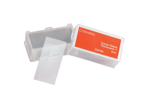Corning 2975-244 Borosilicate Glass Rectangular #1 Cover Glass, 24mm L x 40mm W (Case of 1000)