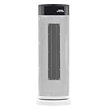 Morphy Richards HeatFlux Digital Ceramic Tower Fan Heater 2000W, Remote Control, Compact, 20m2 Coverage, Oscillation, Timer Function, Auto Switch off, Touch Panel Design, Low Noise, White, 825401