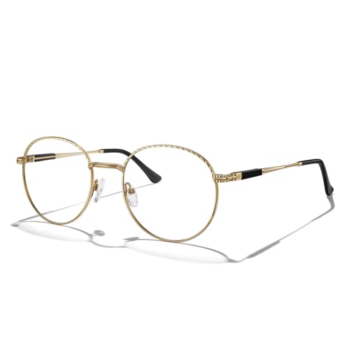 Image of Round Reading Glasses for Women Fashionable Design Reader Computer Glasses And Spring Hinges
