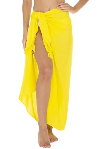 SHU SHI   Pareo para Mujer   Diseño en Colores Lisos   Talla única   Piña