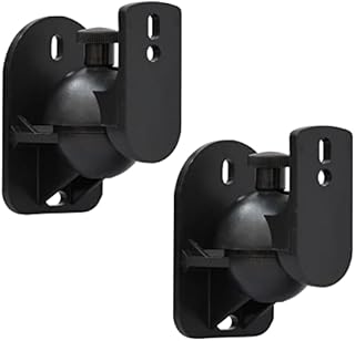 Bealuffe Speaker Wall Mount Brackets, Universal Mount for Surround Sound Speakers, Satellite Speaker Wall Mounting Brackets for Home Theater 2 Pack