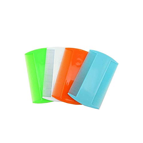 Swity Home Flea Lice Combs Double Sided Pet Lice Removal Comb Fine Tooth Pet Hair Grooming Combs Lice Flea Flat Brush Rid Head Lice Dandruff Beauty Combs for Cat Dog Pets4PCS