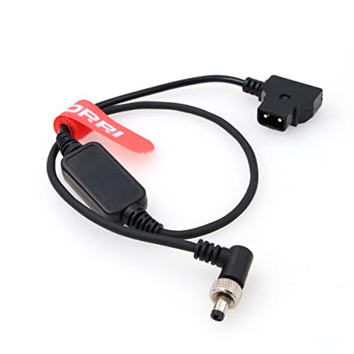 DRRI 12V Regulated D-Tap to Locking Right-Angle DC Cable for Blackmagic Design ATEM Mini switcher, 12V Lock dc-dtap - Image 2