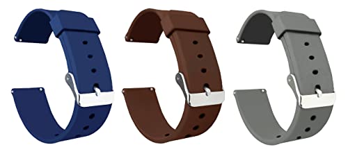 ACM Combo Pack Watch Strap Silicone Belt compatible with Tagg Verve Neo Smartwatch Casual Classic Band