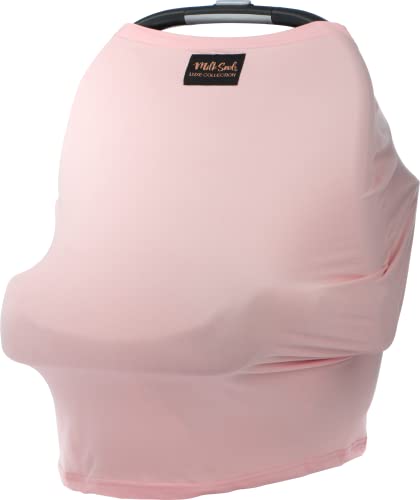 Image of Milk Snob Original 5-in-1 Luxe Cover in Ballet Slipper - Added Privacy for Breastfeeding, Baby Car Seat, Carrier, Stroller, High Chair, Shopping Cart, Lounger Canopy, Newborn Essentials, Nursing Top
