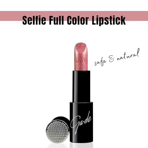 Image of GA-DE Selfie Full Color Lipstick, 864 - Long Lasting High Pigment Lipstick with Argan Oil - Creamy Radiant Shine and Hydrating Benefits - 0.14 oz