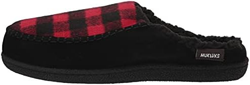 MUK LUKS Men's Staughton Slipper, Black, 9 | Image 7