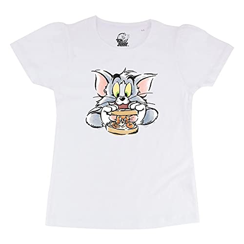 Image of Tom & Jerry by Wear Your Mind Girl's Regular Fit T-Shirt