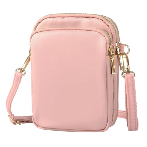 Bolso Rosa Para Teléfono Móvil De 1 Pieza, Mini Bolso De Hombro, Bolso De Hombro Para Mujer, Bolso De Hombro De Nailon Impermeable, Bolso Simple De Moda Bolso Rosa Para Teléfono Móvil De 1 Pieza, Mini Bolso De Hombro, Bolso De Hombro Para Mujer, Bolso De Hombro De Nailon Impermeable, Bolso Simple De Moda