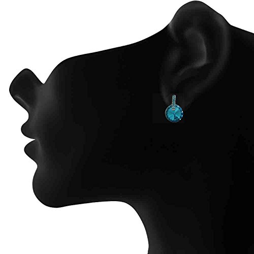 Rhodium Plated Stud Earrings for Women