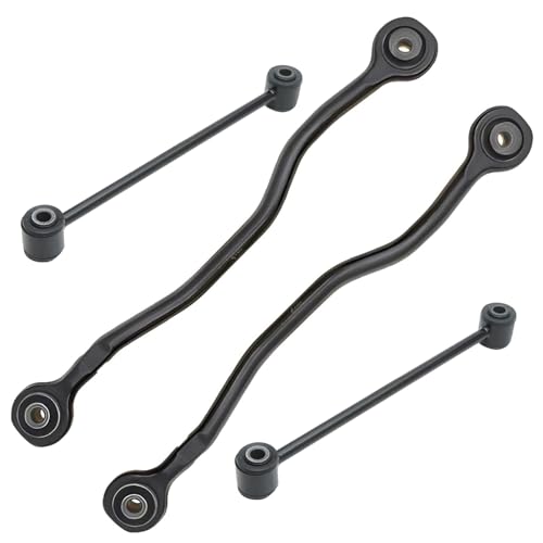 Image of Detroit Axle - Rear 4pc Control Arms Kit for 2005-2023 Chrysler 300 2010-2023 Dodge Charger 2008-2023 Challenger 2005-2008 Magnum, 2 Lower Rearward Control Arms 2 Sway Bar Links Replacement