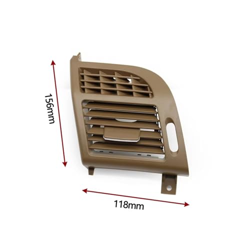Rejilla de ventilación derecha negra para Benz Clase E W211 de 2003 a 2008 2