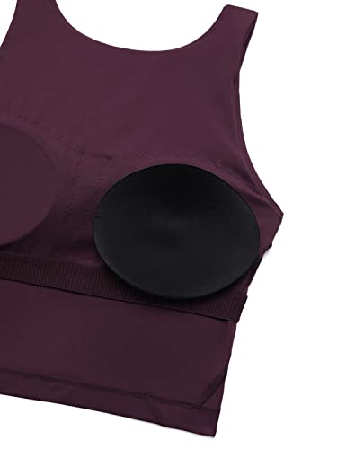 Image of CRZ YOGA Womens U Back Sports Bras | Light Support, Removable Pads, Yoga, Extremely Soft, U Back, Wide Straps, for Women