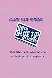 College Ruled Notebook: The Ultimate Illustrations Ohio Hand Blue To Do Tip Cocktail Megaphone Sheet Manage All Your Notes In One Handy Book 110-pages 6x9-in