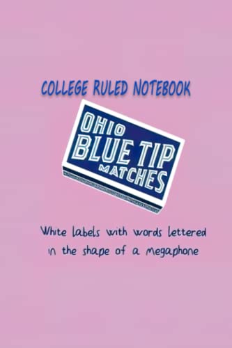 College Ruled Notebook: The Ultimate Illustrations Ohio Hand Blue To Do Tip Cocktail Megaphone Sheet Manage All Your Notes In One Handy Book 110-pages 6x9-in