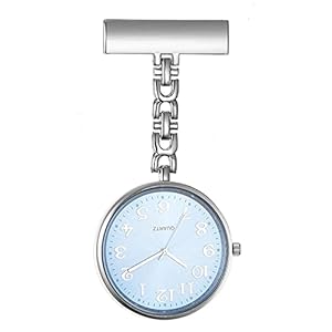 Avaner Verpleegster Fob Horloge, Grote Nummers Pin op Opknoping Revers Horloge, Analoge Quartz Badge Zakhorloge