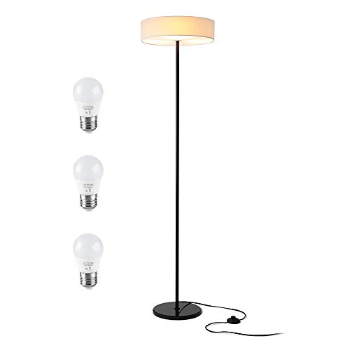 Lámpara de Pie para Salón, Zanflare Lámpara de Pie Led, Lámpara para Dormitorio, Oficina, Lámpara Ambiental de Salón de Larga Duración