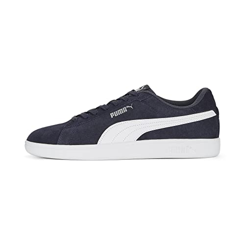 PUMA Unisex Adults' Fashion Shoes SMASH 3.0 Trainers & Sneakers, PARISIAN NIGHT-PUMA WHITE-PUMA SILVER, 43