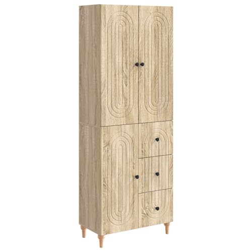 Armarios de madera de 2 piezas 66x34,5x90 cm modulares para almacenamiento en el salón 2