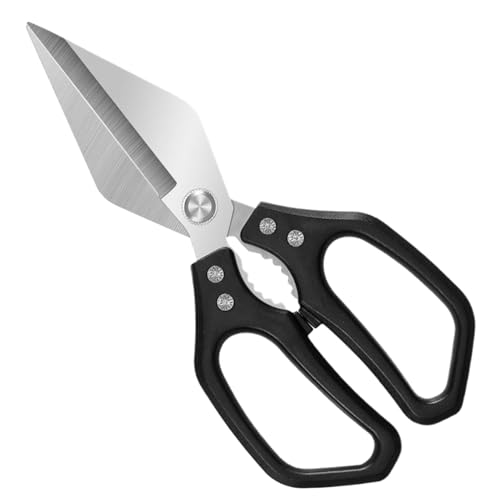 食品用キッチンはさみ | ステンレススチールミートバサミ | 肉 鶏肉 サラダ 料理 裁縫 生地 ガーデン クラフト ペーパー ホーム 多機能はさみ