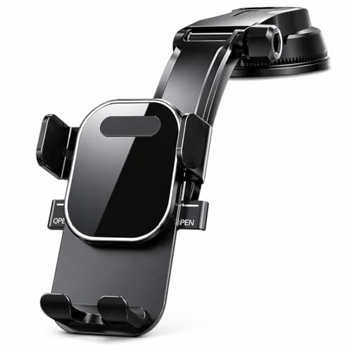 Suporte Veicular para Celular e GPS – Ventosa Forte com Trava Automática e Fixação Estável no Painel ou Para-brisa