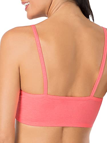 Fruit of The Loom Womens Spaghetti Strap Cotton Sports Bra - All-Day Comfort & Easy Movement