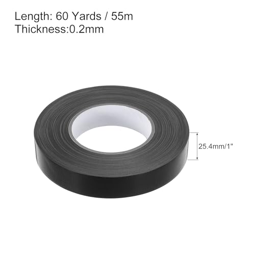 Image of MECCANIXITY Black Gaffers Tape, 60 Yards x 1 Inch No Residue, Non-Reflective Easy Tear Book Repair Tape Matte Stage Cloth Tape for Photography, Pack of 1