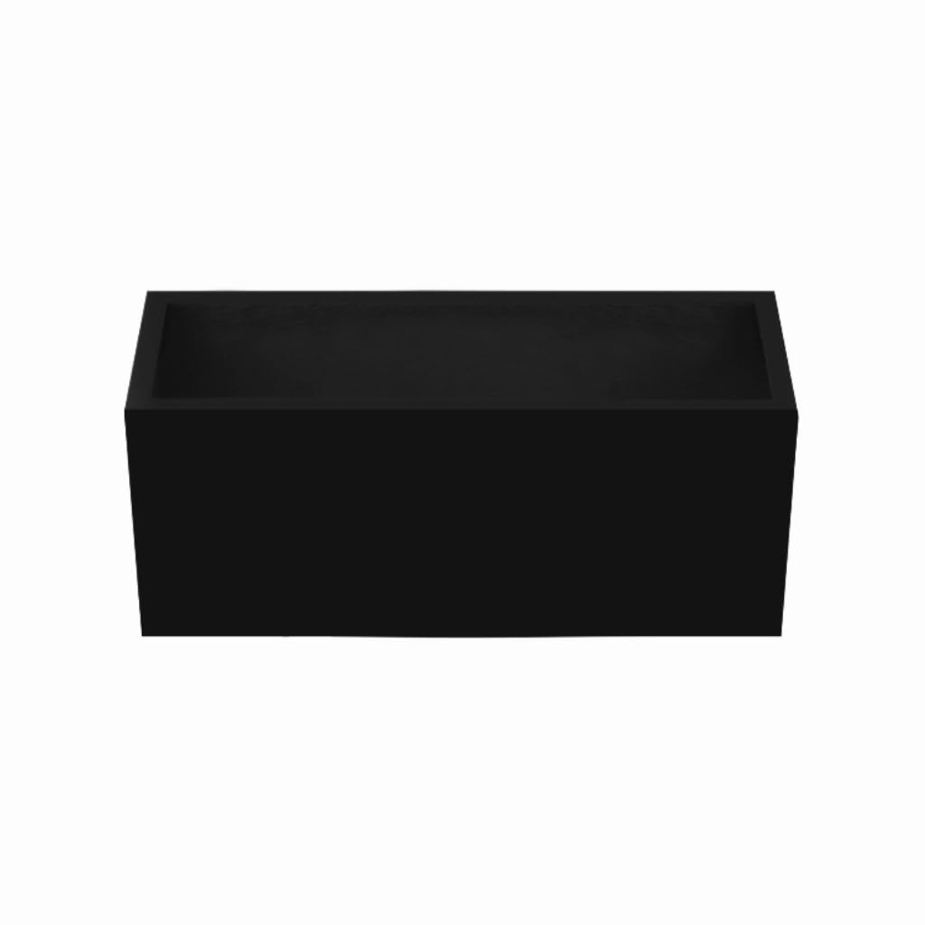 GELASIGE Flower Pots Rectangular Cement Flower Pots, Flower Troughs, Garden Landscape Vegetable Pots Outdoor Flower Pots(B)