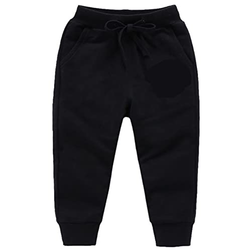 CuteOn Pantalones de Bebé para Unisex Negro Delgado 4 años