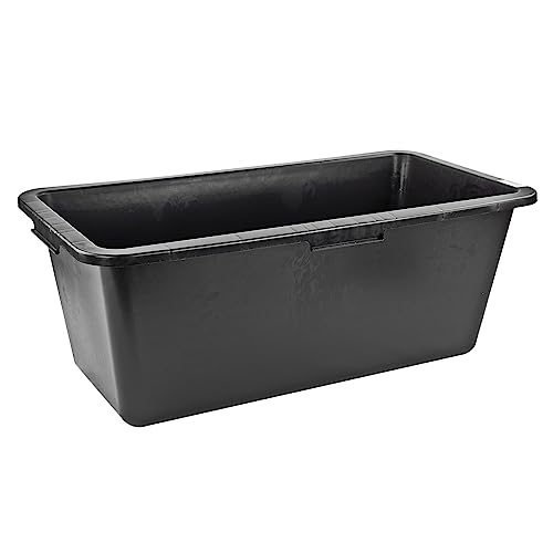 DEMA Mörtelkasten 60 L, robuster PE-LD Kunststoff, rechteckig, ergonomische Griffmulden, widerstandsfähig und vielseitig einsetzbar für Bau, Garten und...