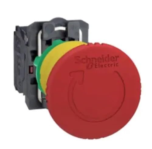 Arrêt d'urgence XB5AS8445 pour stopper les risques industriels par rotation