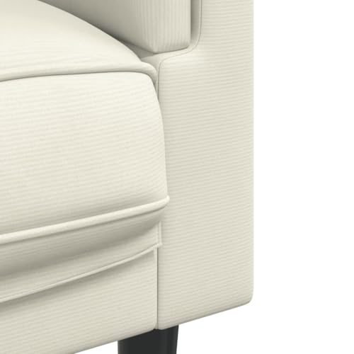 Emmtore Sofagarnitur, Sessel Couch Sofa für Wohnzimmer, Loungesofa Polstersofa mit Kissen, Couchgarnitur Sitzmöbel,Modern,Creme,2-Sitzer + 3-Sitzer – Bild 8