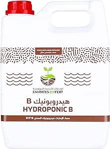 HYDROPONIC B, Liquid Nutrients Solution fertilizer for production of vegetables and flowers By Emirates Biofert