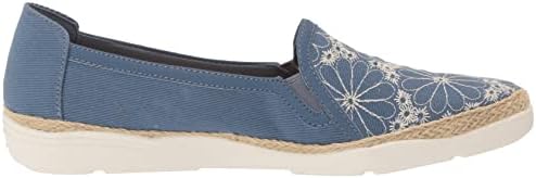 Clarks Women's Elaina Harbor Loafer, Denim Blue Suede, 11 Narrow | Image 5