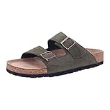 sandales bobbies la conquise Bugatti Aspect usé Bugatti Homme Bobbi Sandale, Vert foncé, 47 EU