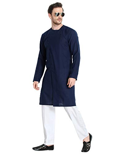 Image of Leriya Fashion Men's Slub Cotton pathan Suit Kurta